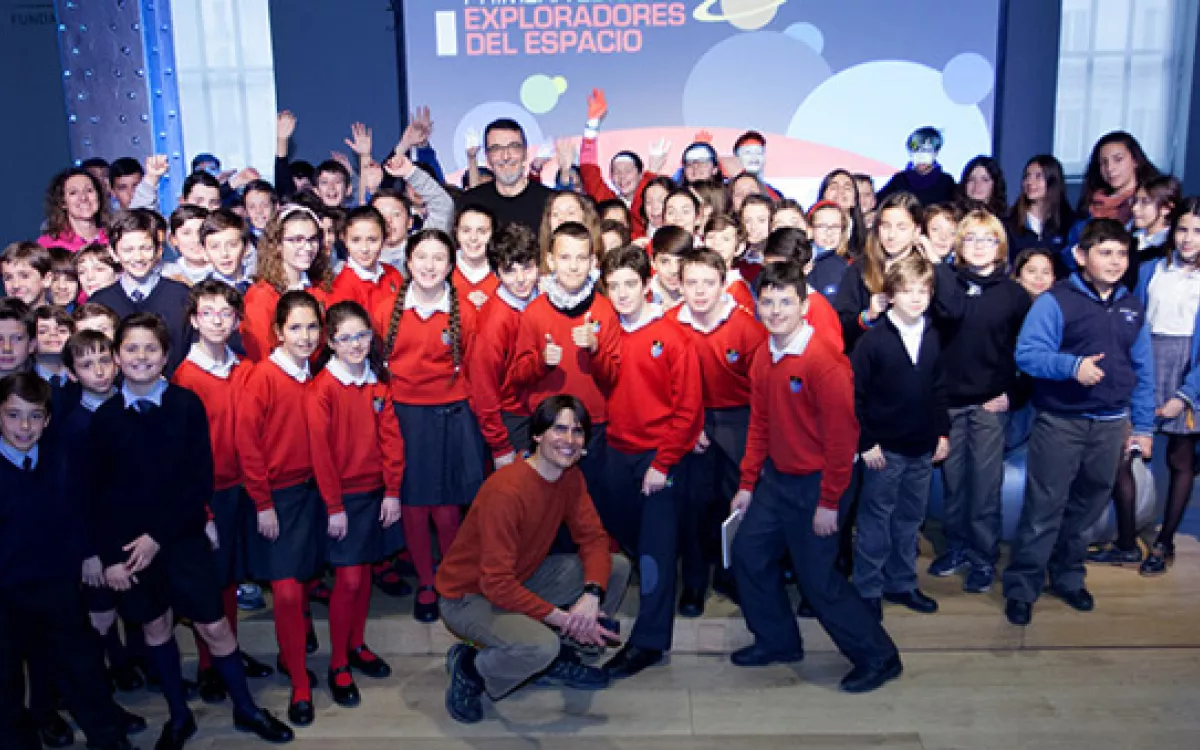 Los ganadores del concurso ‘Exploradores del Espacio’ entrevistan al científico Juan Ángel Vaquerizo