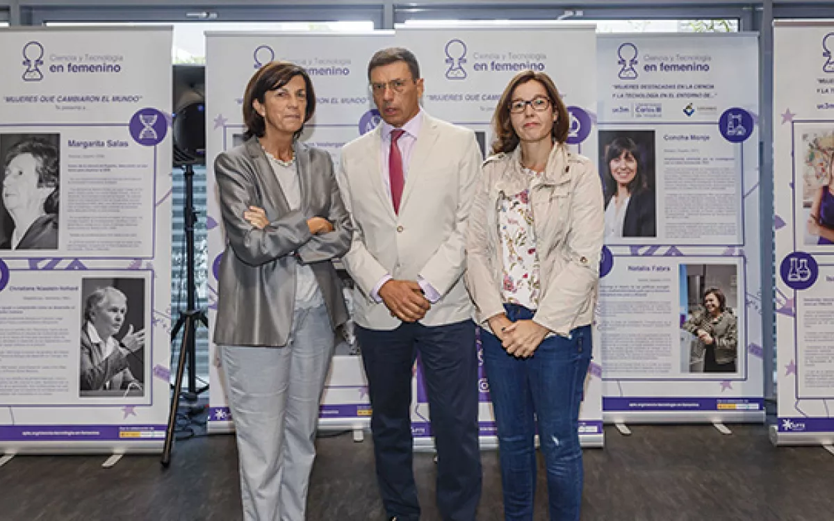 La UC3M y FECYT inauguran la exposición “Mujeres que cambiaron el mundo”