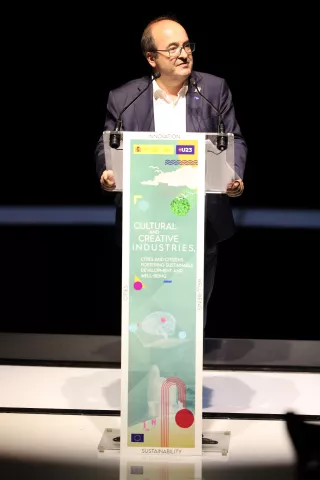  La ministra de Ciencia e Innovación, Diana Morant inaugura la conferencia “Las industrias culturales y creativas como impulsoras del desarrollo sostenible y el bienestar en las ciudades”