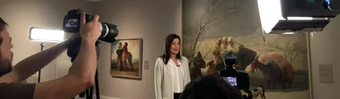 La investigadora Belén Maté comenta el cuadro "El Invierno" de Goya