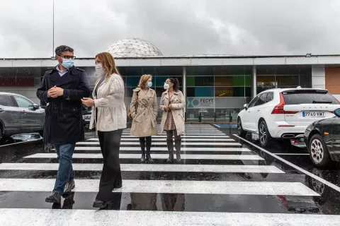  El Ayuntamiento de Alcobendas realiza una prueba piloto de asfalto sostenible en el parking del MUNCYT