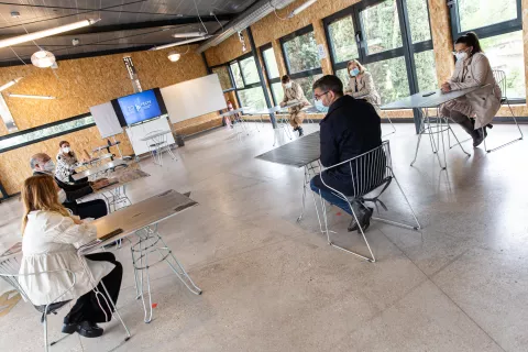  El Ayuntamiento de Alcobendas realiza una prueba piloto de asfalto sostenible en el parking del MUNCYT
