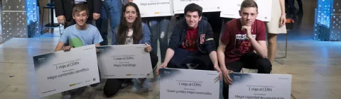 Premio a los mejores monologuistas científicos de 3º y 4º de la ESO