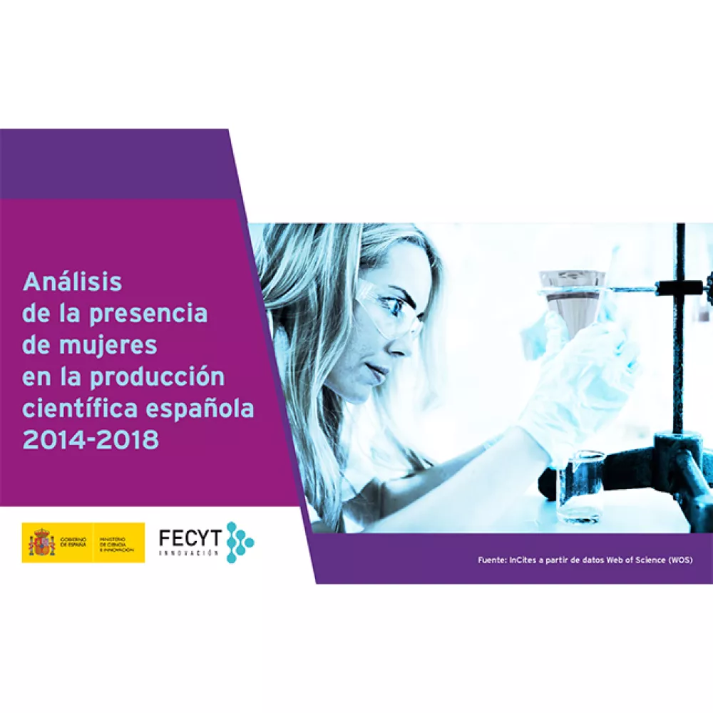 Análisis de la presencia de mujeres en la producción científica española 2014-2018