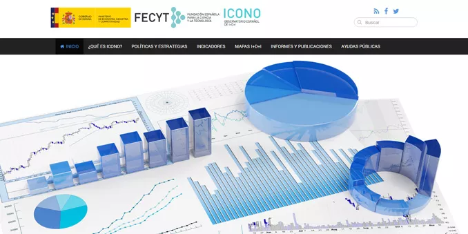 El Observatorio Español de I+D+I, ICONO, renueva su web