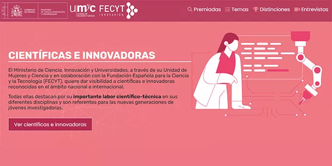 La plataforma “Científicas e innovadoras” visibiliza a cerca de 400 mujeres que han contribuido en la ciencia y la innovación